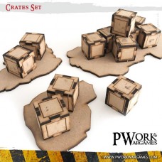 Crates Set - MDF Terrain Scenery